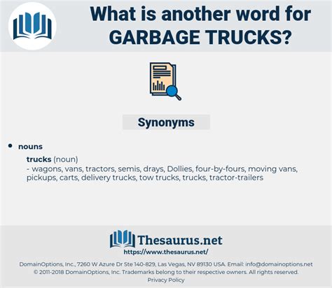 truck synonym|garbage truck synonyms.